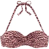 LASCANA Top de biquíni rosa pastel / rosa claro / bordeaux
