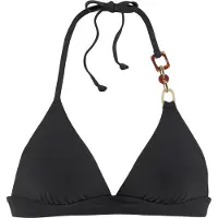 LASCANA Top de biquíni 'Yves' creme / castanho / preto