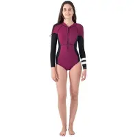 Hurley Shorty De Manga Comprida Com Fecho Frontal Para Mulher Advant Texture 2/2 Mm