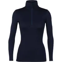 Icebreaker - Primeiras camadas mulher - W Merino 260 Oasis LS Half Zip Midnight Navy para Mulher - Tamanho S