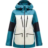 Peak Performance - Casacos ski mulher - W Vertical Gore-Tex Pro Jkt Hydro Fresh Sand Fog Infinity Teel para Mulher - Tamanho S - Preto