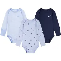 Nike Kids Body De Manga Comprida Essentials 3 Unidades