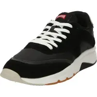 Camper para homem. K100876-013 Sapatilhas de couro Drift preto (43), Plano, Cordão, Casual