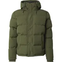 Superdry para homem. M5011743A Casaco com capuz acolchoado Everest verde (S), Casual, Polister Reciclado, Sustentável