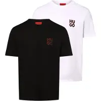 HUGO Camisa preto / branco