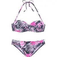 Buffalo Biquíni cinzento / rosa claro / preto / branco