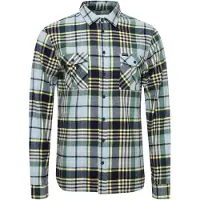 Blend Camisa azul céu / amarelo claro / verde escuro / preto