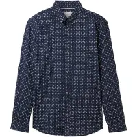 Tom Tailor Camisa De Manga Comprida Fitted Printed Poplin