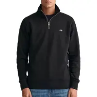 Gant para homem. 2008005 Camisola com fecho de correr Shield preta (M), Preto, Casual, Algodão
