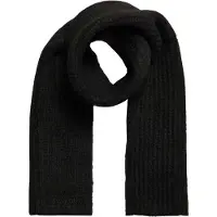 Superdry para mulher. W9310052A Cachecol de canelado Essential preto (OSFA), Casual, Náilon