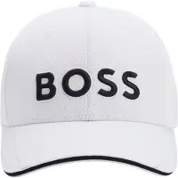 BOSS para homem. 50519247 Boné Us branco (OSFA), Casual, Poliéster
