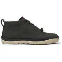 Camper para mulher. K400481-022 Botins Peu Pista GM em pele cinzenta escura (38), Couro, Plano, Cordão, Casual, Cinza