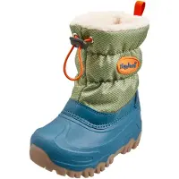Playshoes Bota de neve oliveira / petróleo / laranja