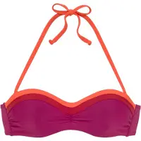 s.Oliver Top de biquíni 'Yella' laranja / rosa / vermelho