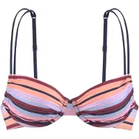 s.Oliver Top de biquíni azul claro / alperce / rosa / vermelho escuro