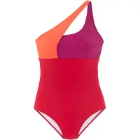 s.Oliver Fato de banho laranja / borgonha / vermelho fogo