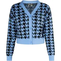 ROCKEASY Casaco de malha azure / preto