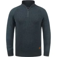 Blend Pullover 'Ganbolf' azul escuro / castanho / cinzento-prateado