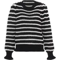 Faina Pullover preto / branco