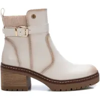 Xti para mulher. 14337104-BEIGE Botins 143371 bege (38), 5 a 8cm, Zíper, Casual