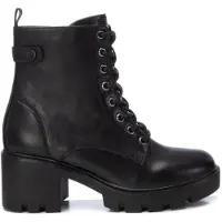 Xti para mulher. 14298301-NEGRO Botins 142983 preto (39), 5 a 8cm, Cordão, Zíper, Casual