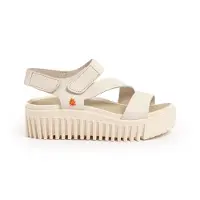 Art para mulher. 1157321ZZ003_020 Sandálias de couro 1573 Brighton bege (41), 3 a 5cm, Velcro, Casual