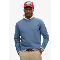 Superdry para homem. M2013751A Sweatshirt Essential Logo Crew azul (L), Casual, Algodão, Sustentável