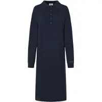 Pepe Jeans para mulher. PL953592 Vestido polo Haddie navy (S), Casual, Poliéster, Manga comprida, Marinho