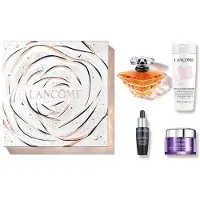 Lancôme Conjunto presente Tresor EDP 100 ml, leite de limpeza 50 ml, soro 7 ml e creme 15 ml