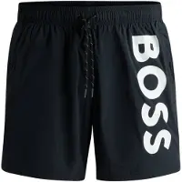 BOSS para homem. 50514502 Fato de banho preto polvo (L), Beachwear, Poliamida