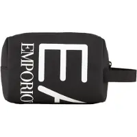 EA7 unisex. 245076_3R910 Bolsa de beleza preta (OSFA), Preto, Casual, Poliéster