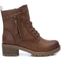 Refresh para mulher. 17224103-CAMEL Botins 172241 castanhos (39), Marrom, 3 a 5cm, Zíper, Casual