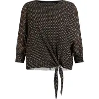 Faina Blusa castanho / preto