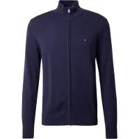 Tommy Hilfiger Casaco de malha 'Flag Embroidery Zip-thru' navy