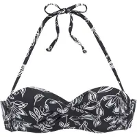 Vivance Top de biquíni preto / branco