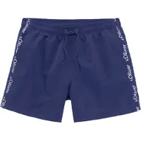 s.Oliver Calções de banho 'Noah' navy / branco