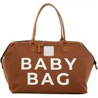 Bagmori Bolsa de maternidade castanho escuro / branco