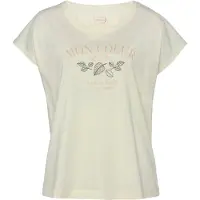 Vivance Camisa de pijama creme / verde escuro / rosé
