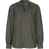 HEINE Blusa camelo / preto / branco
