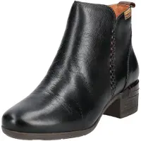 Pikolinos para mulher. W6W-8950 Botas de couro Malaga preto (36), 3 a 5cm, Zíper, Casual