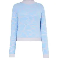 Swirly Pullover bege / azul claro