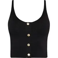 NAEMI Top de malha preto
