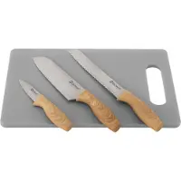 Outwell Conjunto De Facas Caldas Com Tábua De Corte
