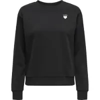 JDY Sweatshirt 'JDYPARIS' preto / branco