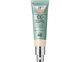 IT Cosmetics Base de maquiagem creme fosco Cc naturale Spf40 Fair Ivory 32ml