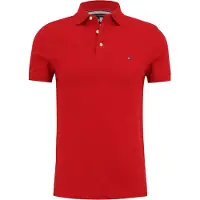 Tommy Hilfiger Camisa '1985 Slim Fit' vermelho