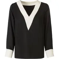 HEINE Blusa preto / branco