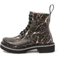 Art para mulher. 11166P112603_ESP Botins em pele 1166P preto (39), Couro, Plano, Cordão, Casual