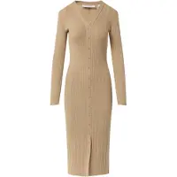 Comma casual identity Vestido de malha bege