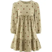 Happy girls Vestido castanho / verde pastel